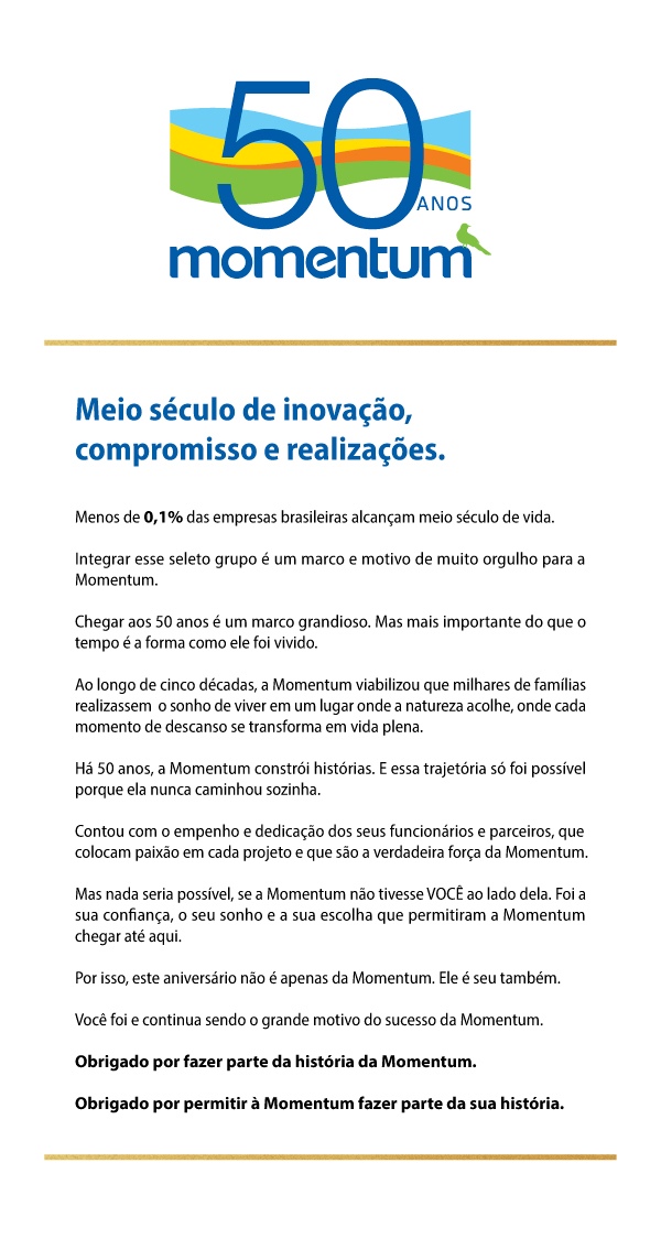 50 anos Momentum