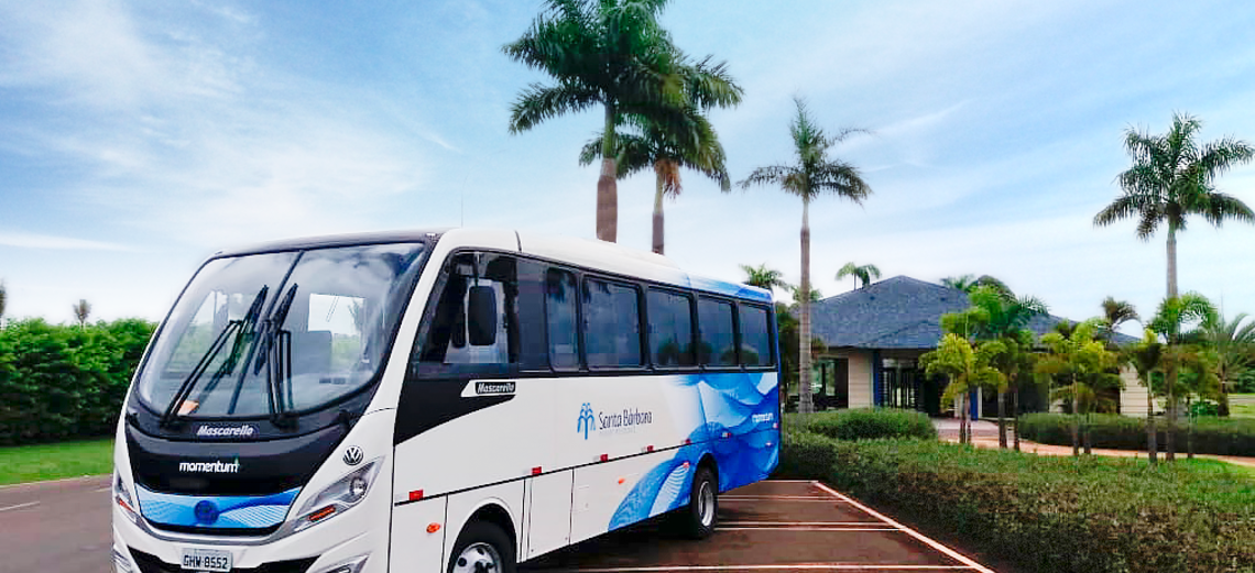 Novos ônibus no Santa Bárbara Resort Residence