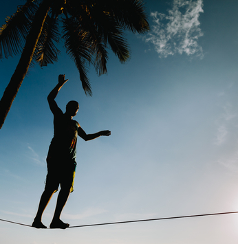 Slackline no Santa Bárbara