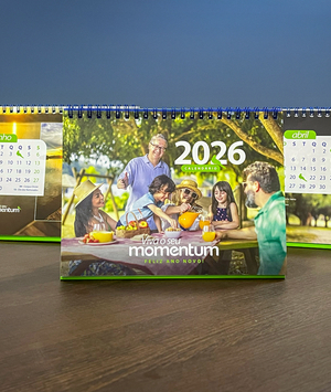 O Calendário 2026 da Momentum está chegando