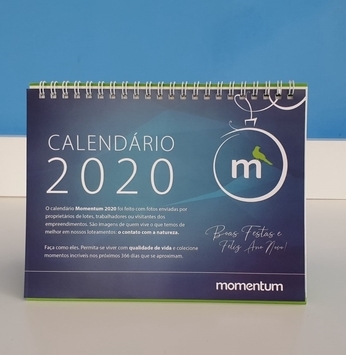 Calendário 2020 começa a ser entregue aos clientes