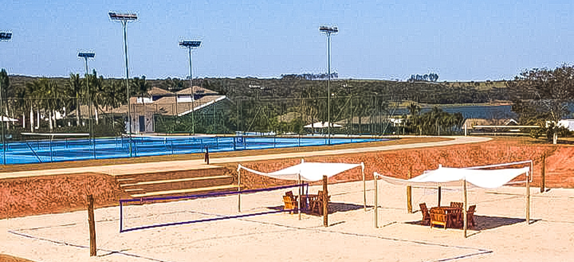 Quadras de beach tennis são inauguradas na Riviera II