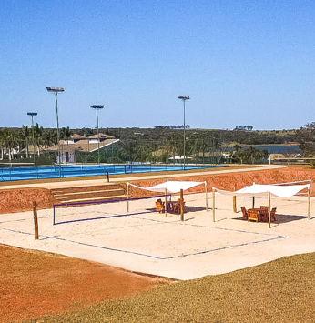 Quadras de beach tennis são inauguradas na Riviera II