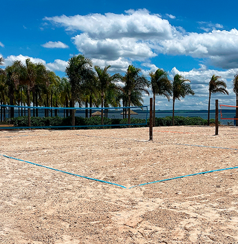 Quadras de beach tennis são inauguradas na Riviera I