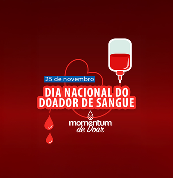 Solidariedade não tira férias. Programe a sua doação de sangue