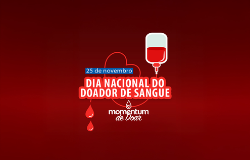 Solidariedade não tira férias. Programe a sua doação de sangue