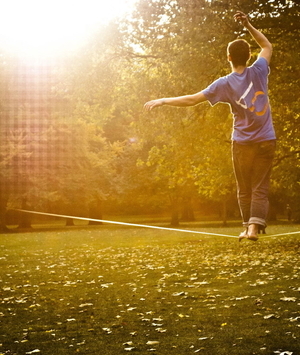 Slackline: o esporte de equilíbrio