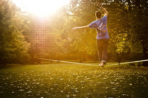 Slackline: o esporte de equilíbrio