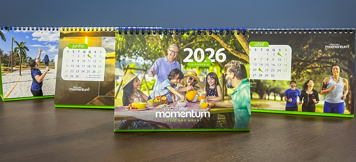 O Calendário 2026 da Momentum está chegando