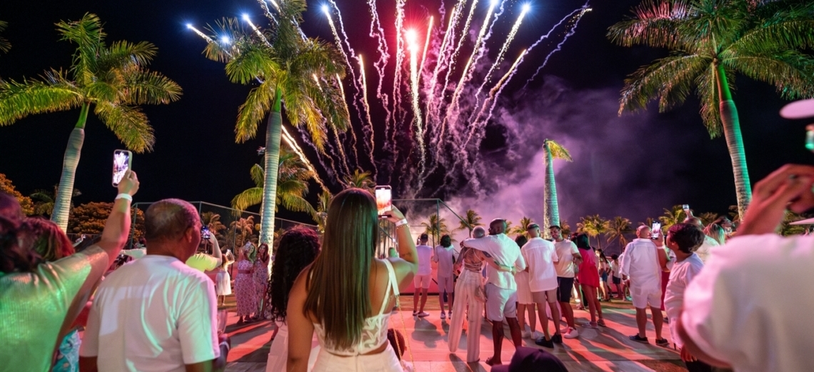 A chegada de 2024 foi uma grande festa na Riviera