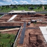 Andamento das obras (fotos tiradas em novembro de 2020).