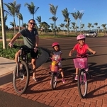 Tardes felizes com passeios de bike em família, na Riviera IV.
Foto: @beto_psg
